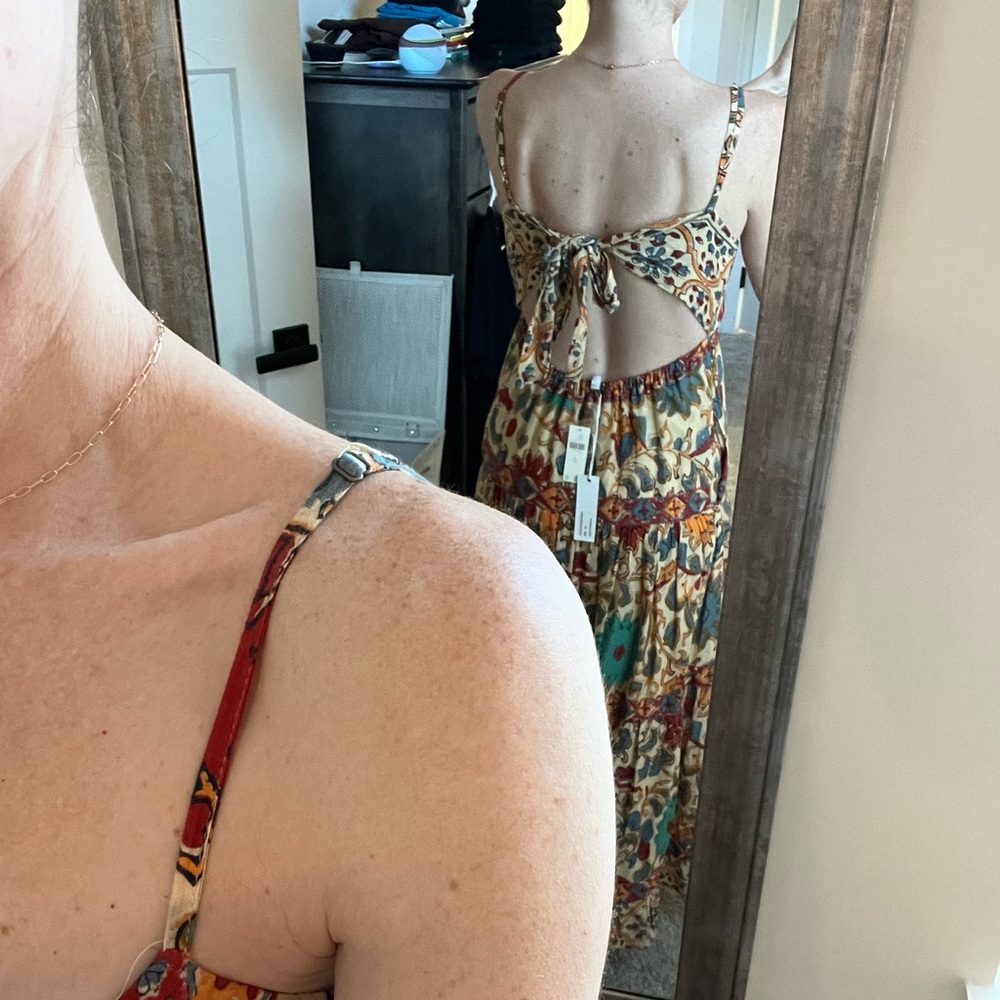 Anthropologie Multicolor Floral Maxi Dress - Picture 3 of 8